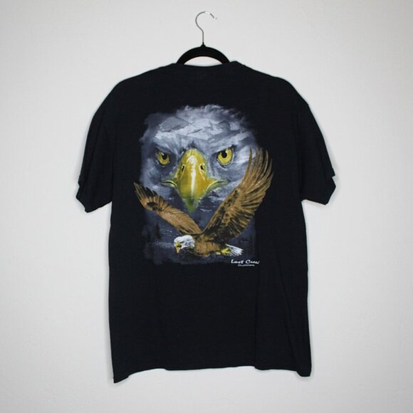 Lost Creek Outfitters Other - Lost Creek Outfitters Large Black Cotton Eagle T-shirt Gildan Heavy Cotton Tag